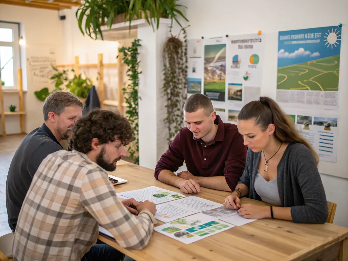 A photo of a group of people attending a workshop on eco-friendly sports practices, illustrating the Educational Workshops program.